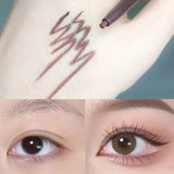 Oklulu Waterproof Eyeliner Gel Pencil Black Brown White Lasting Not Blooming Smooth Matte Eye Liner Silkworm Pencil Eye Makeup Cosmetic
