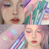 Oklulu Gilding Shimmer Liquid Eyeshadow Brightening Lying Silkworm Highlight Stick Eye Cosmetic Long-lasting Shiny Illuminator Makeup