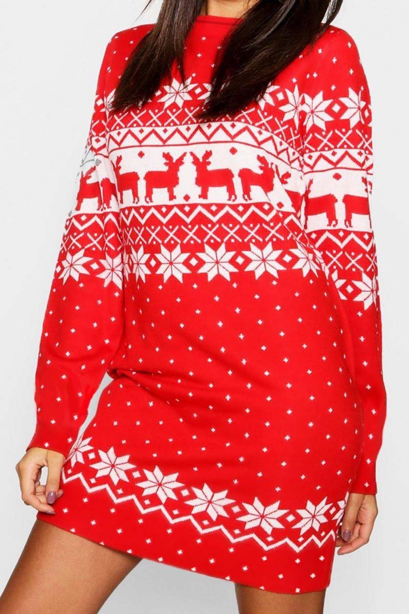 Oklulu Christmas Winter Dress