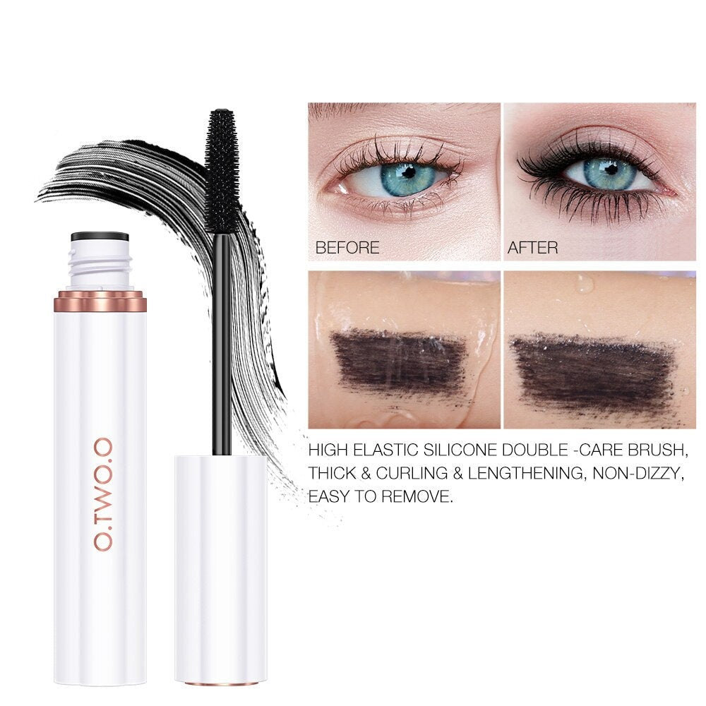 Super Lashes Mascara Waterproof Silk Fiber Mascara Black Long Curling Eyelash Extensions Sexy Eyes Makeup Cosmetics
