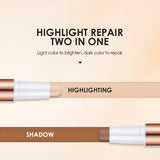 8pcs Contour Stick Highlighter Pen Waterproof Long-lasting Highlight Concealer Bronzer Shadow Pencil Makeup For Face