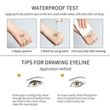 12Color Metallic Shiny Makeup Eyesliner Waterproof Shimmer Long-Lasting Easy To Wear Liquid Eyeliner  TSLM1