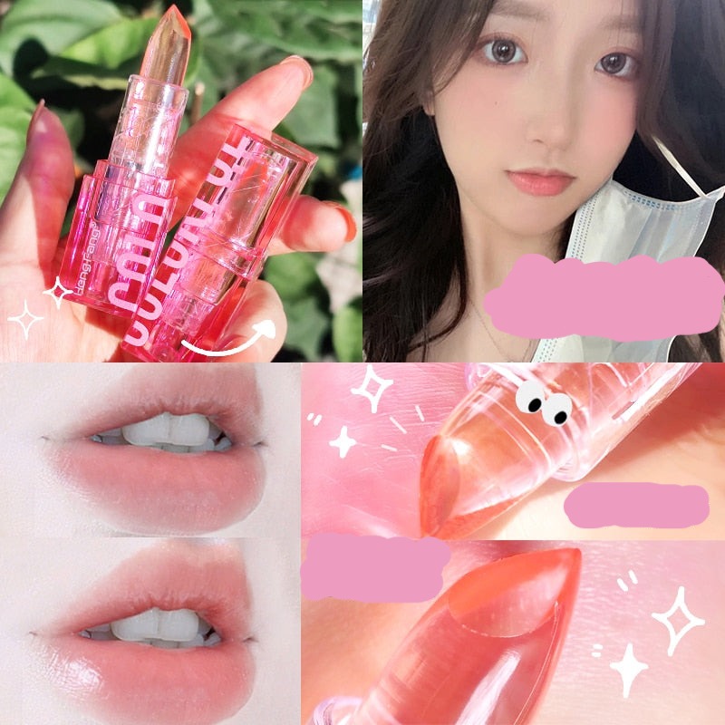Shining Crystal Magic Color Lipstick Transparent Lip Balm Long Lasting Moisturizing Nourishing Lip Care Natural Jelly Lip Stick