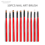 Oklulu Nail Brush For Manicure Gel Brush Liquid Powder Carving Gel Brush UV Gel Extension Pen Nail Painting Brush Nail Art Tool