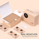 OKLULU  200Pcs/Box Nail Art UV Gel Removal Wraps Degreaser for Nails Gel Nail Polish Remover Wipes Napkins for Manicure Cleanser