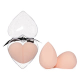 2pcs/set Soft Sponge Makeup Smooth Blending Face Liquid Foundation Concealer Cream Cosmetic Puff With Box 4 Colors