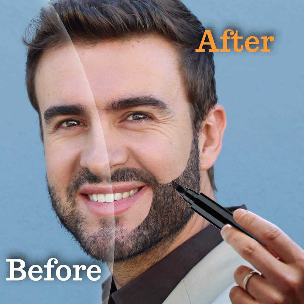 Men Beard Growth Pen Facial Hair Moustache Repair Shape Regrowth Pen Beard Enhancer Nourish Shaping Anti Hair Loss Styling Kit