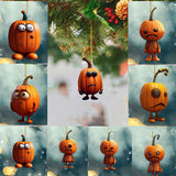 Halloween Funny Pumpkin Series Acrylic Car Pendant Thanksgiving Party Pumpkin Ornaments Trick Or Treat Pumpkin Happy Halloween