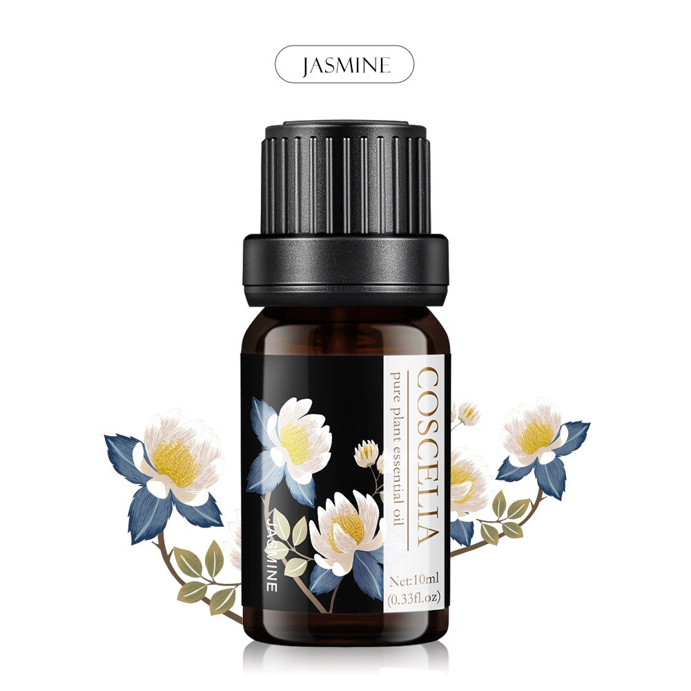 COSCELIA Pure Plant Essential Oil For Humidifier Diffusers Jasmine Lavender Rose Vanilla Mint Tea Tree Oil Pure Nature Oil
