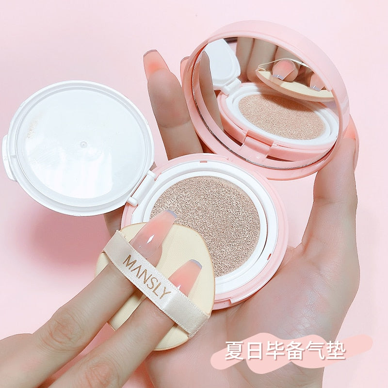 Cartoon Cute Air Cushion BB Cream Oil-Control Moisturizing Long Lasting Matte Concealer Foundation Waterproof Face Base Makeup