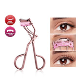 Eyelash Curler Comb Eyelashes Fits All Eye Shapes Lash Lift Curling Clip Eye Makeup Tools With 1 Silicone Refill Pads