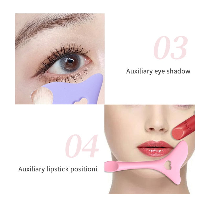 Resusable Siliconen Eyeliner Stencils Wing Tips Marscara Tekening Lippenstift Dragen Aid Gezichtscrème Masker Applicator Makeup