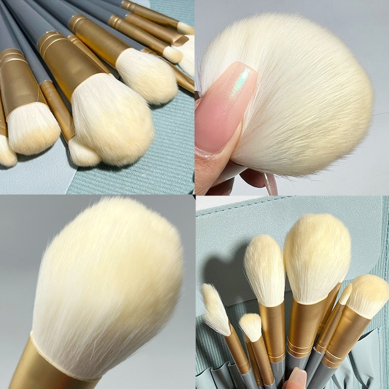 10pcs Soft Fluffy Makeup Brushes Set Eye Shadow Foundation Women Cosmetic Powder Blush Blending Beauty Make Up Beauty Tool