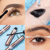 3PCs Makeup Set Mascara 4D Silk Fiber Eyeliner Gel Pencil Eye Liner Pen Long-Lasting with Eyelash Curler Gift Makeup