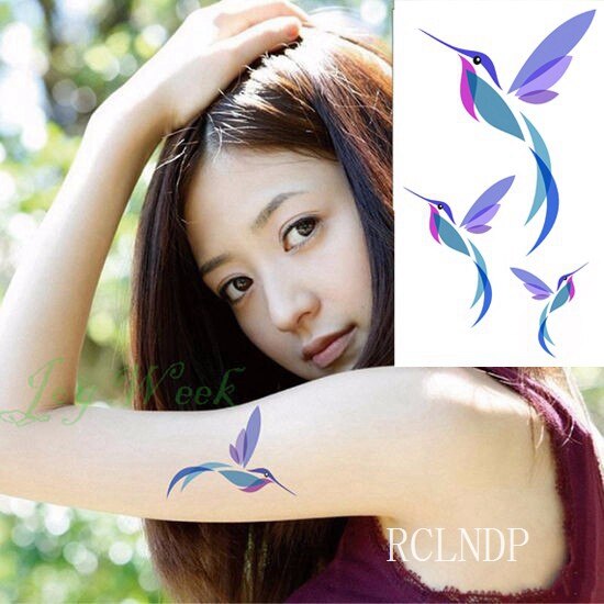 Waterproof Temporary Tattoo Sticker Feather fly bird Flash Tatoo Fake Tatto arm leg Wrist Foot hand shoulder For Girl Men Women