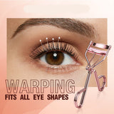 Eyelash Curler Comb Eyelashes Fits All Eye Shapes Lash Lift Curling Clip Eye Makeup Tools With 1 Silicone Refill Pads
