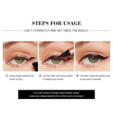 Black Eye Liner Stamp Eyeliner Pencil Waterproof Smudge-proof Liquid Eyeliner Easy Cat Eye Stencil Makeup Tool for Eyes