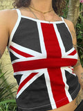 Vintage Flag Print Cami Top