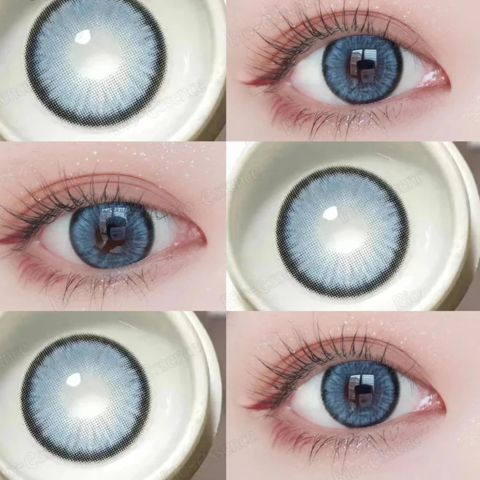 OKLULU  1 Pair Korean Lenses Colored Contact Lenses With Degree Myopia Lenses Brown Contact Lenses Big Eye Lenses Natural