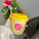 OKLULU  -  Cute Korean Coffee Cups 220ml Kawaii Creative Ceramic Mug Tea Espresso Aesthetic Breakfast Cup Christmas Mug Gift For Women Girl