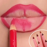 Oklulu Lip Liner Pen Milk Matte Smooth Waterproof Lasting Lip Stick Pencil Velvet 3D Moisturising Lips Makeup Red Contour Tint Lipstick