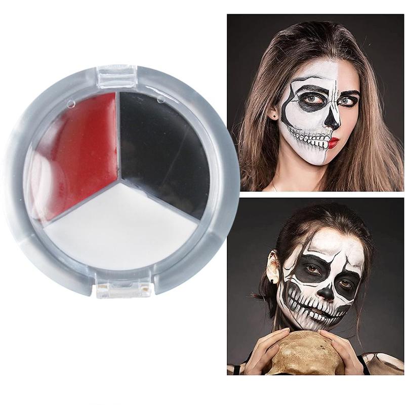12g Professional Face Body Paint Oil Painting Pigments Red/Black/White Paint Cream Party Art Up Facial Makeup Clown Halloween