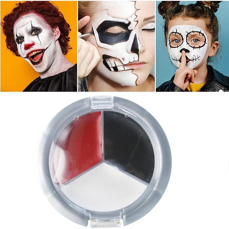 12g Professional Face Body Paint Oil Painting Pigments Red/Black/White Paint Cream Party Art Up Facial Makeup Clown Halloween