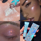 Oklulu 7g Highlighter liquid gold blue palette makeup glow contour shimmer powder Brighten face body highlighter makeup Liquid cosmetic