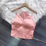 outfit inspo 2024 Summer New Silk Jacquard Bra One-Piece Beauty Back Top This Year Popular National Style Vest Small Sling Women