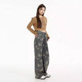 y2k Actowet Net Red Style Autumn Retro Jeans Women's Loose Slimming High Waist Straight Pants Girl Fashion