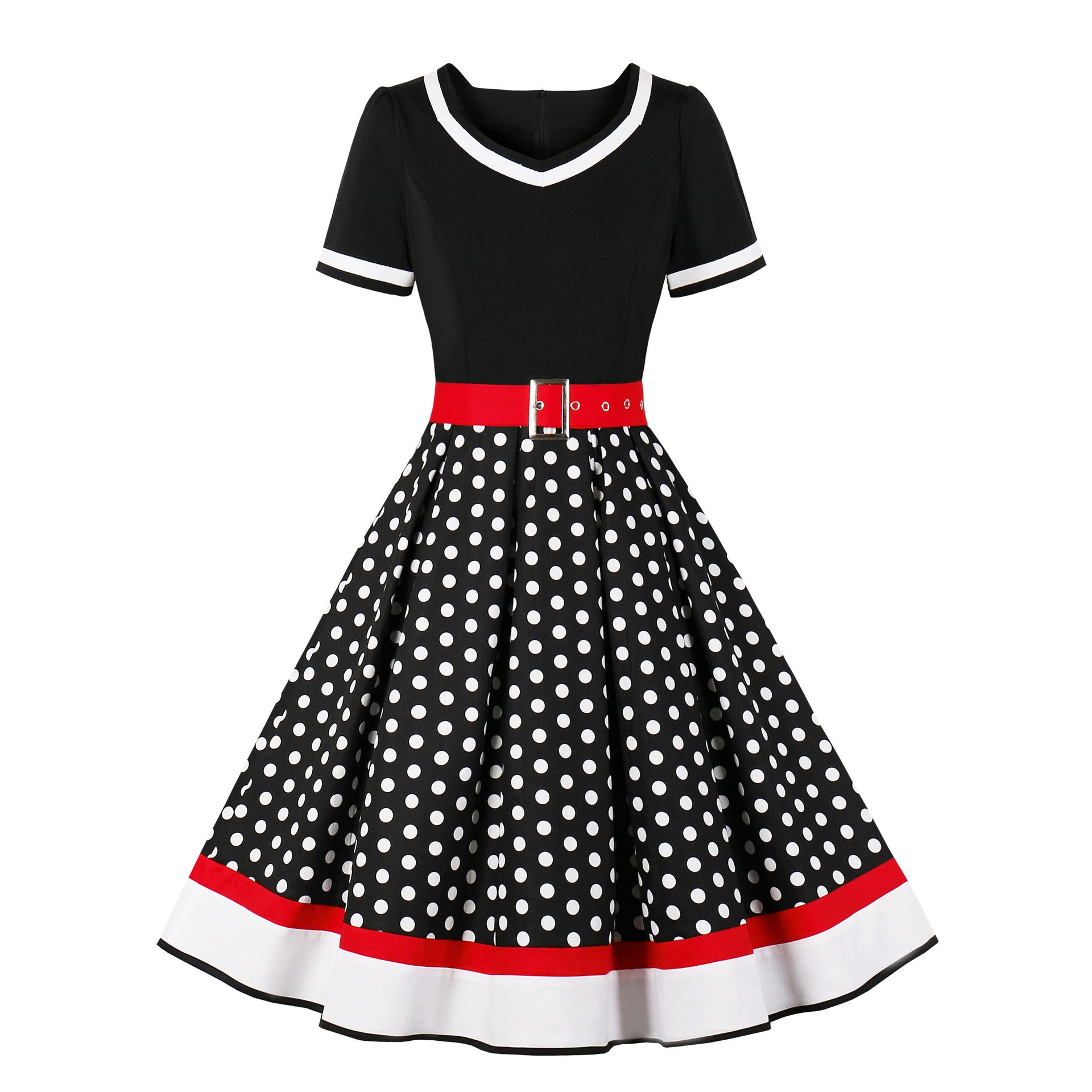 pop culture dress to impress Vintage Printed Dress Pettiskirt  