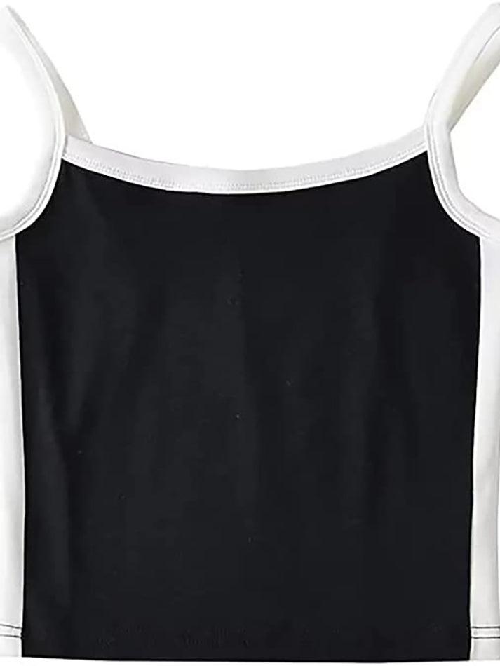 Contrast Trim Vintage Crop Cami Top