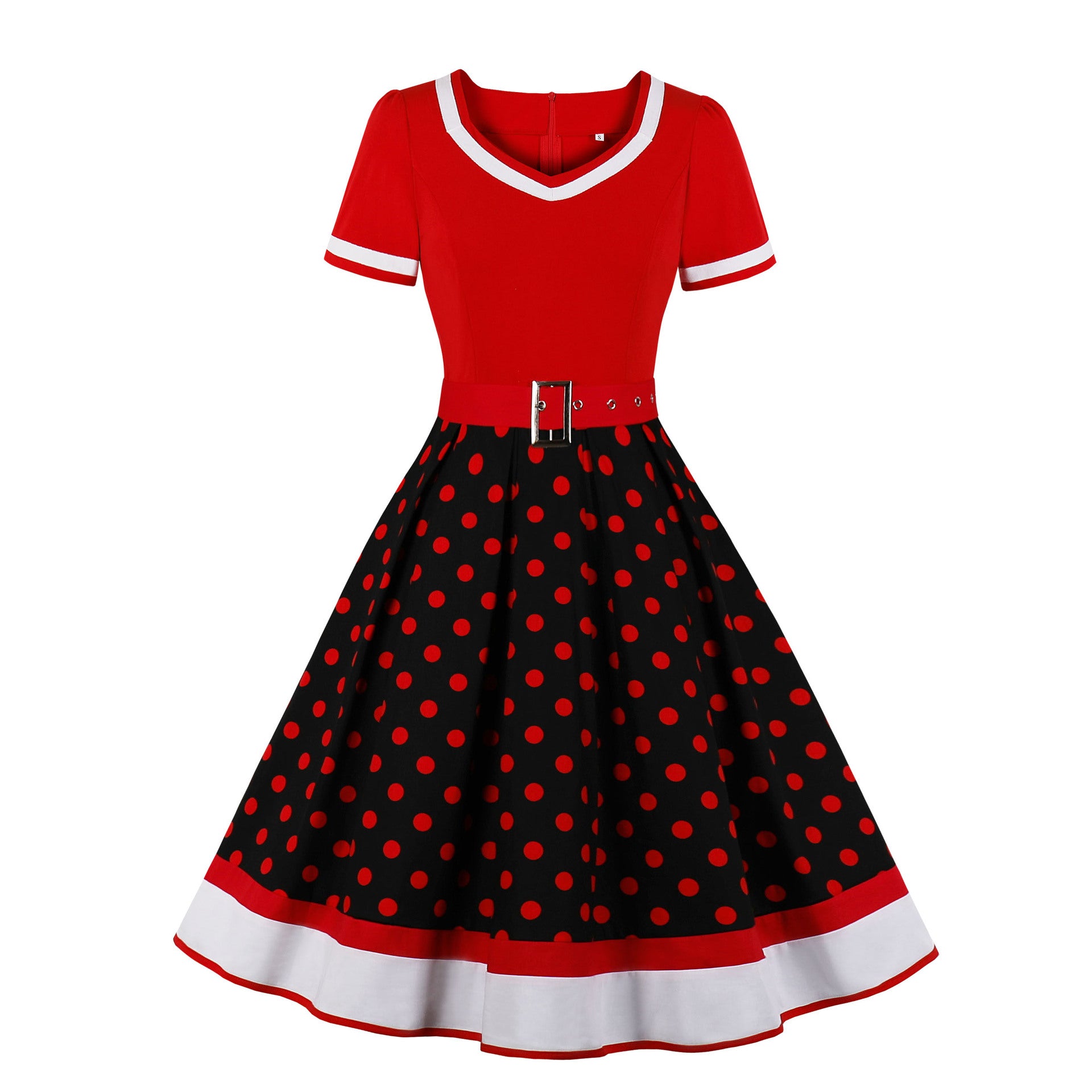 pop culture dress to impress Vintage Printed Dress Pettiskirt  