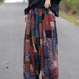 grunge outfits 2024 Spring New Color Matching Harem Trousers Cropped Pants Casual Pants Retro Artistic