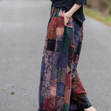 grunge outfits 2024 Spring New Color Matching Harem Trousers Cropped Pants Casual Pants Retro Artistic