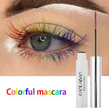 Colorful Waterproof Mascara Makeup Eyelash Extension Lengthen Curling White Mascara Cosplay Prom Make Up Cosmetics