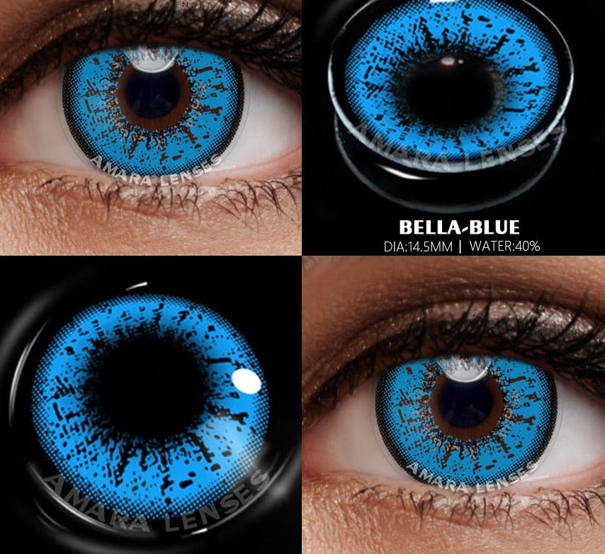 Blue Color Contact Lenses for Eyes Cosplay Yearly Makeup Halloween Beauty Color Contact Lenses Free Shipping