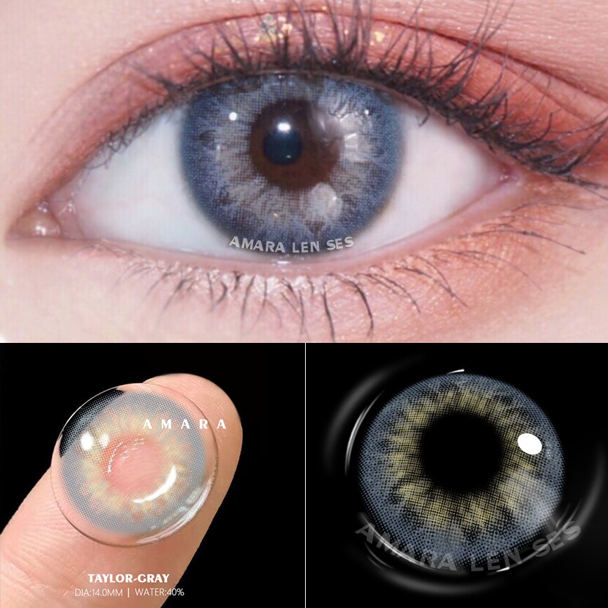 Natural Color Lens Eyes 2pcs Color Contact Lenses for Eye Beauty Contact Lenses Eye Yearly Cosmetic Color Circle Lenses