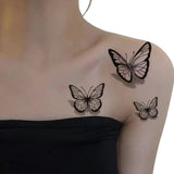 OKLULU  -  1 Sheet Butterfly Tattoo Sticker Waterproof Lasting Temporary Tattoo