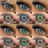 OKLULU  -   2pcs New Color Contact Lenses for Eyes High Quality Colored Contact Lenses Yearly Blue Eye Contacts Green Cosmetic Lens