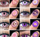 Color Contact Lenses For Eyes 2pcs Anime Cosplay Colored Lenses Blue Crazy Halloween Lenses Contact Lens Beauty Makeup