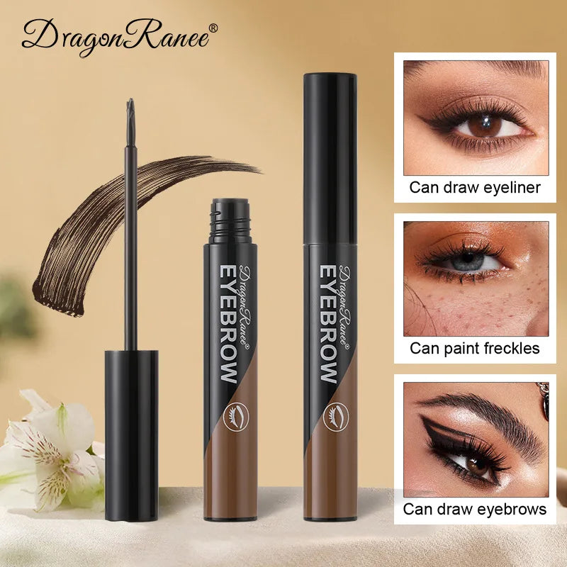 OKLULU  -  Peel-off Eyebrow Gel Natural Brow Tattoo Black Brown Tint Makeup Waterproof Lasting Eye Brow Enhancers Liquid Gel Tear Wear Easy