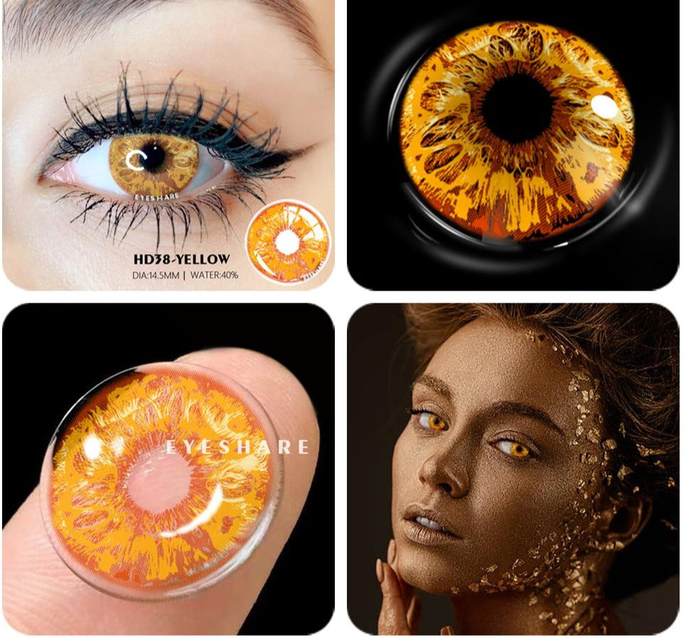 Color Contact Lenses For Eyes Anime Cosplay Colored Lenses Blue Purple Multicolored Lenses Contact Lens Beauty Makeup