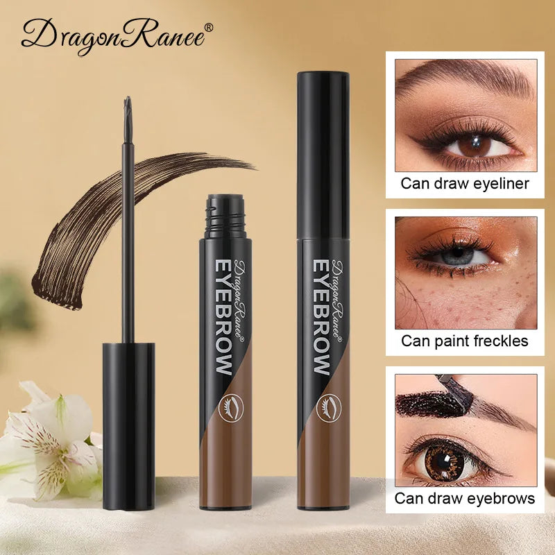 OKLULU  -  Peel-off Eyebrow Gel Natural Brow Tattoo Black Brown Tint Makeup Waterproof Lasting Eye Brow Enhancers Liquid Gel Tear Wear Easy