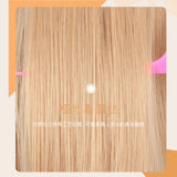 OKLULU  -  Blond Wig for Women Long Straight Wig with Bangs Lolita Cosplay Heat Resistant Hair for Festival Party Daily Wear Synthetic Wigs