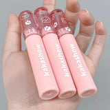 OKLULU  -  Cute Bear Velvet Lip Gloss Girl's Matte Lip Glaze Waterproof Lasting Transparent Red-brown Lip Mud Korean Makeup Liquid Lipstick