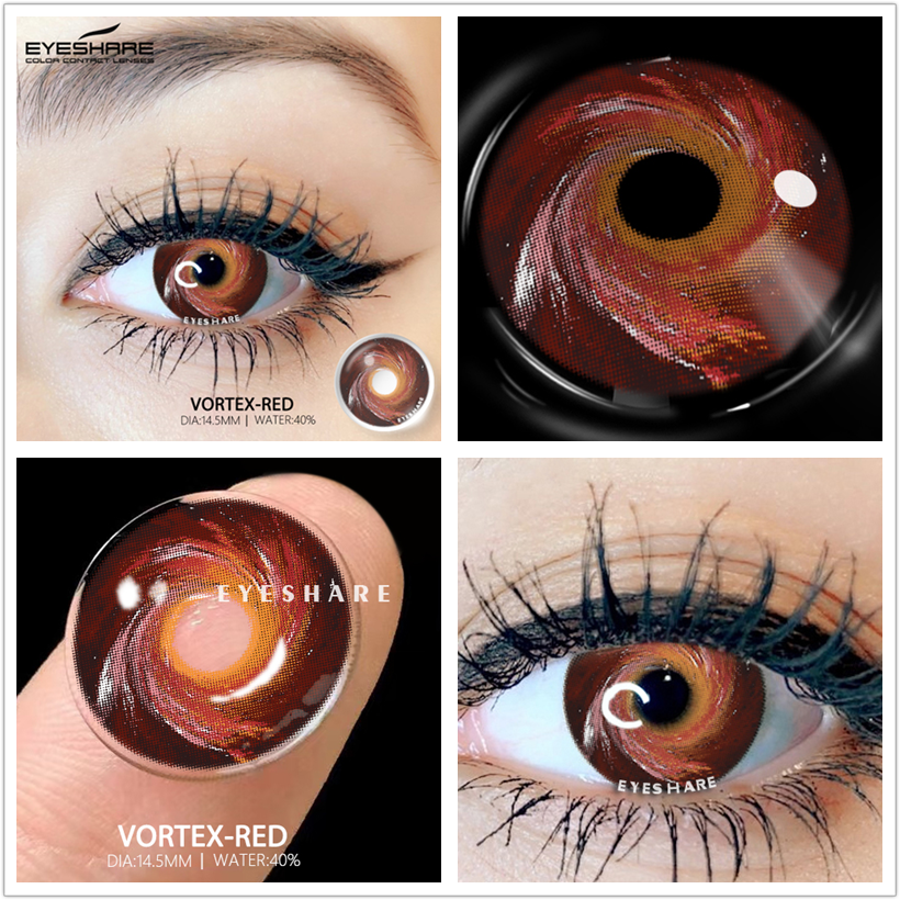 Color Contact Lenses For Eyes Anime Cosplay Colored Lenses Blue Purple Multicolored Lenses Contact Lens Beauty Makeup