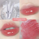 Oklulu Waterproof Lip Gloss Mirror Water Liquid Lipstick Moisturizing Lipgloss Lasting Lip Tint Non-stick Cup Lip Glaze Korean Cosmetic