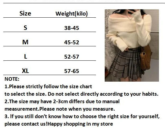 Oklulu Women Sweater Off Shoulder Knitted Pullovers Female Korean Fashion Sexy Slash Neck Knitwear Top Lady Autumn Winter Slim Jumpers