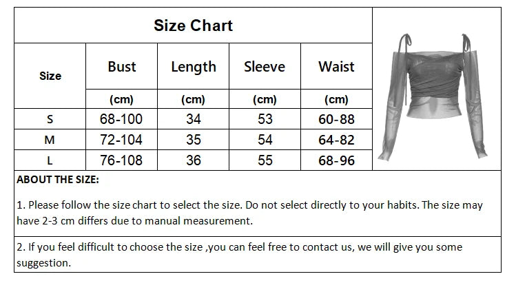 Oklulu See-Through Blouse Women Hotsweet Lace-Up Crop Top Female Sexy Off Shoulder Long Sleeve Tee Lady Spicy Girl Mesh V Neck Blouses
